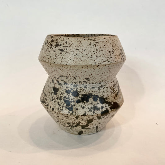 medium splattered vase