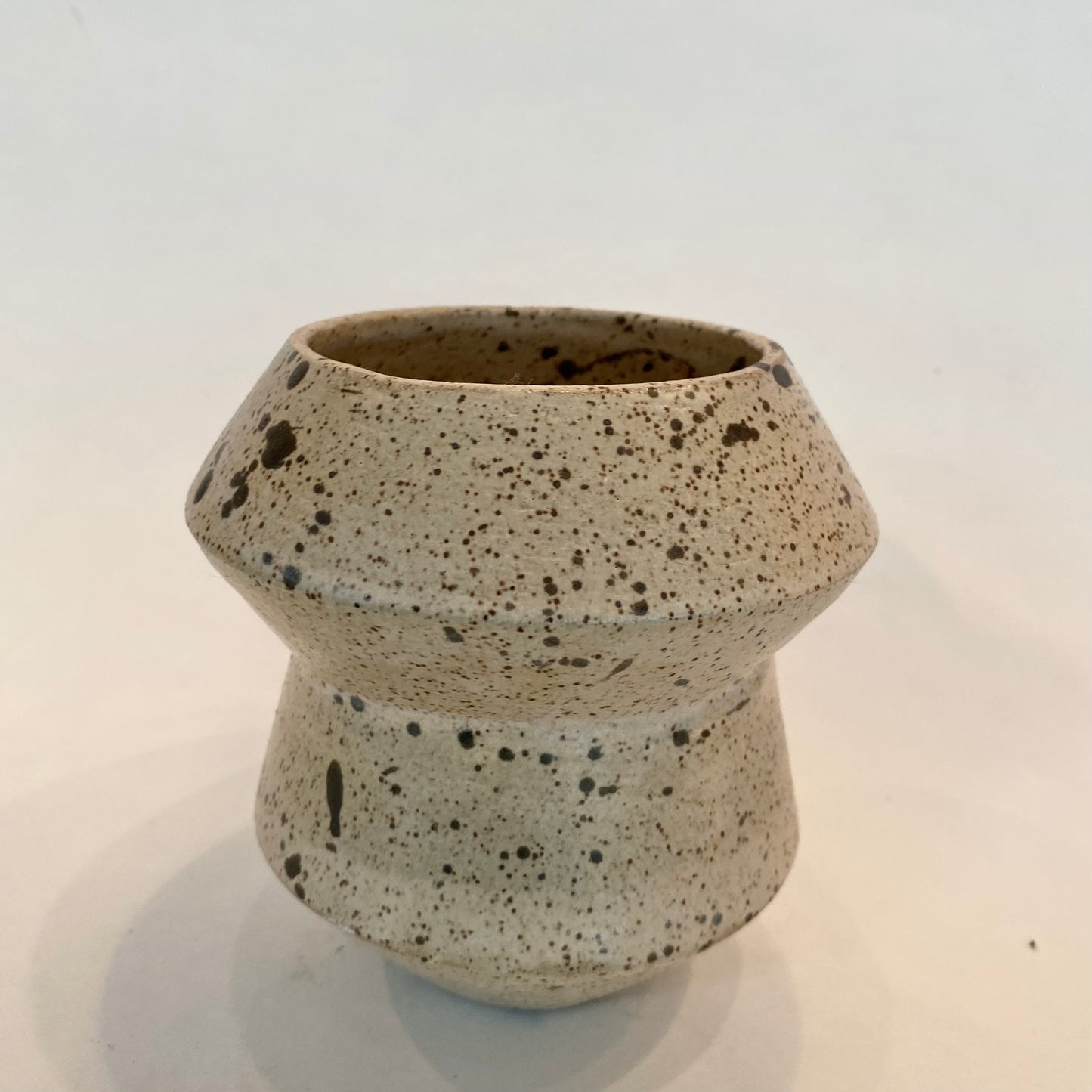medium splattered vase