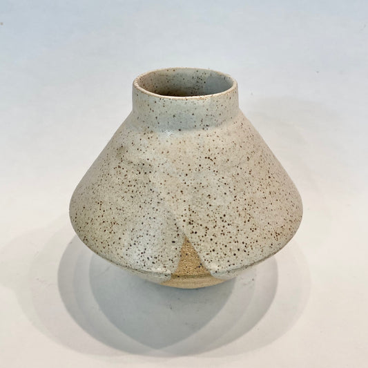 small oatmeal vase