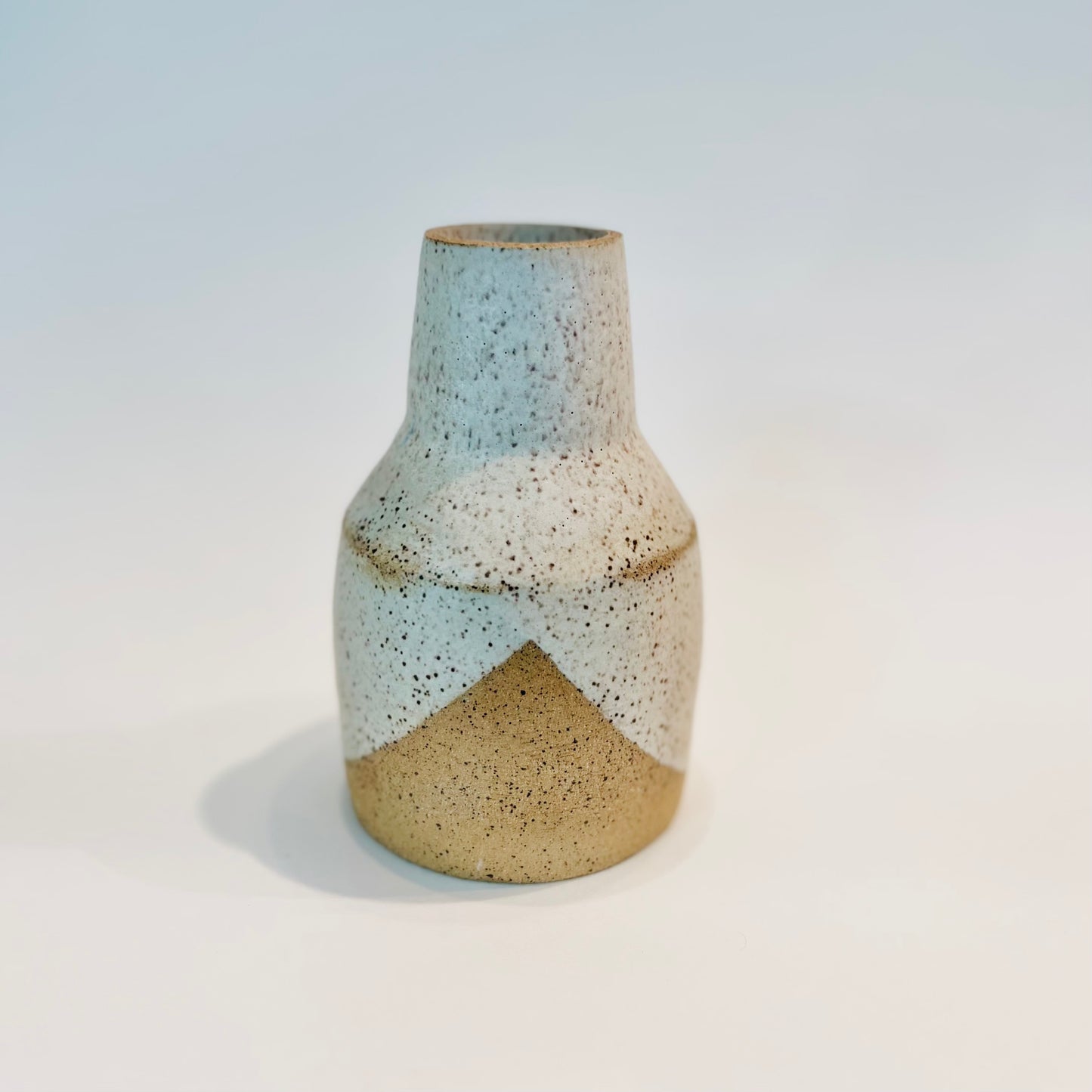 medium walnut vase